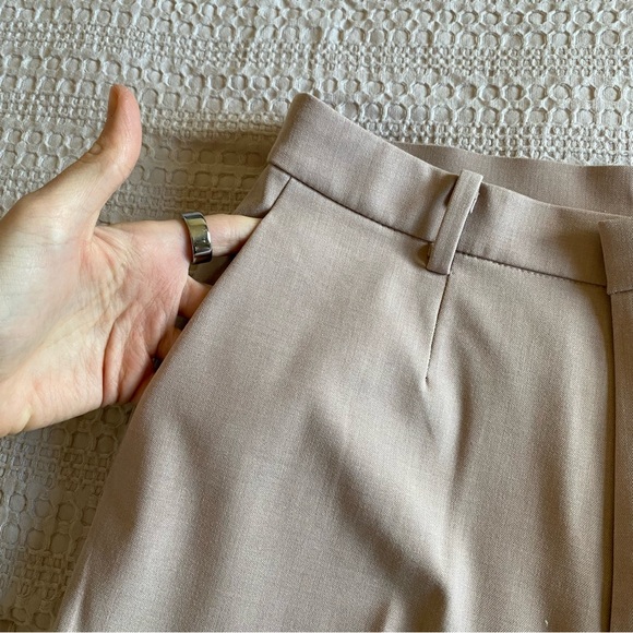 Uniqlo Smart Ankle Pants 2-Way Stretch Size Small Light Pink Office Casual Comfy - Picture 6 of 11